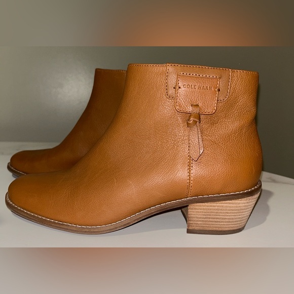 Cole Haan Brown Leather Ankle Booties - Picture 2 of 7